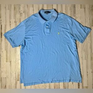 Polo Ralph Lauren Shirt Mens 3XB Blue Pony Preppy